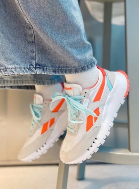 锐步CL Legacy Pleasures联名蕾格西拼色复古运动男女跑鞋 FY7435