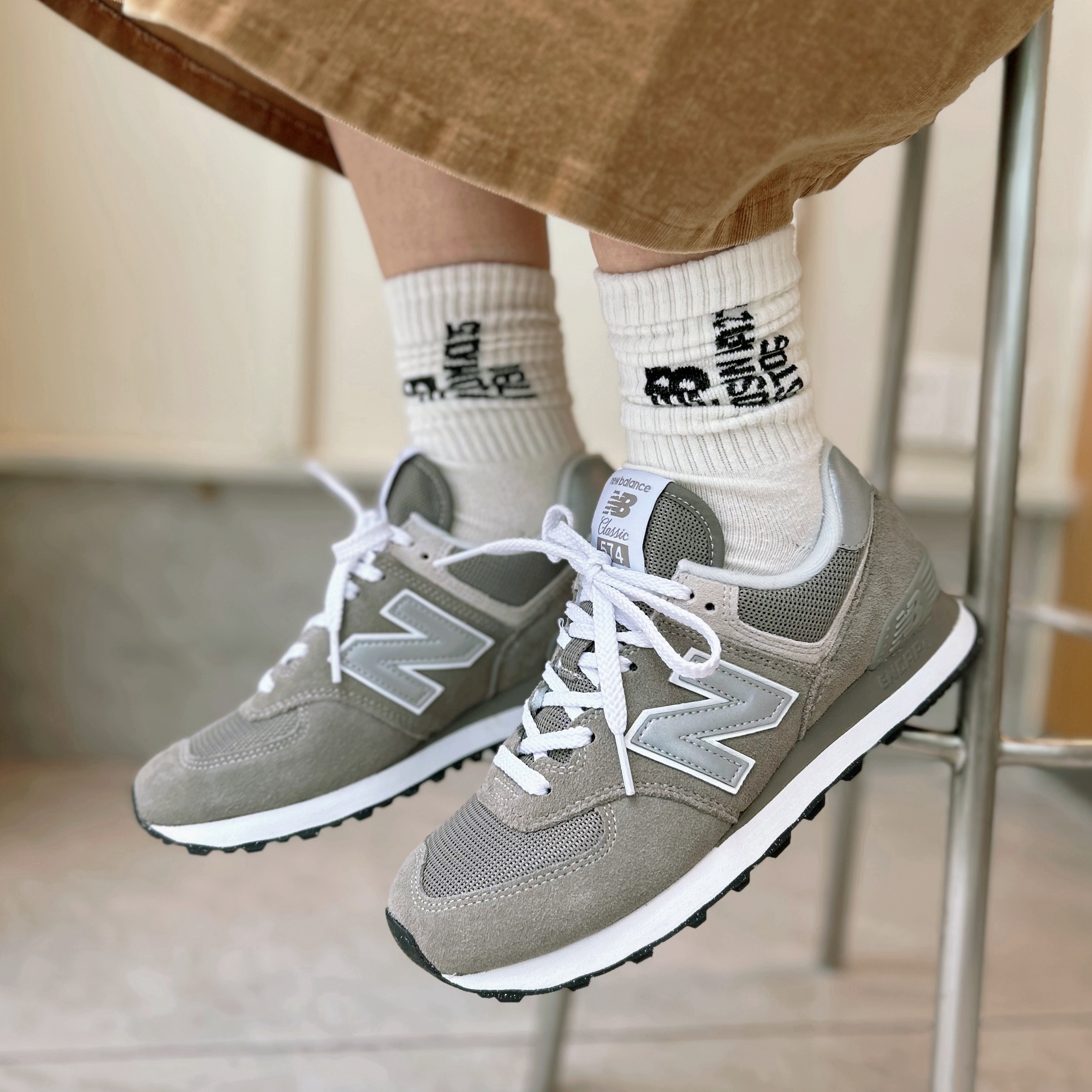 New Balance NB574 卡其灰女复古经典运动休闲鞋 WL574EVG 运动鞋new 运动休闲鞋 原图主图