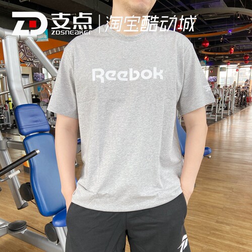 锐步羚羊logo短袖男女