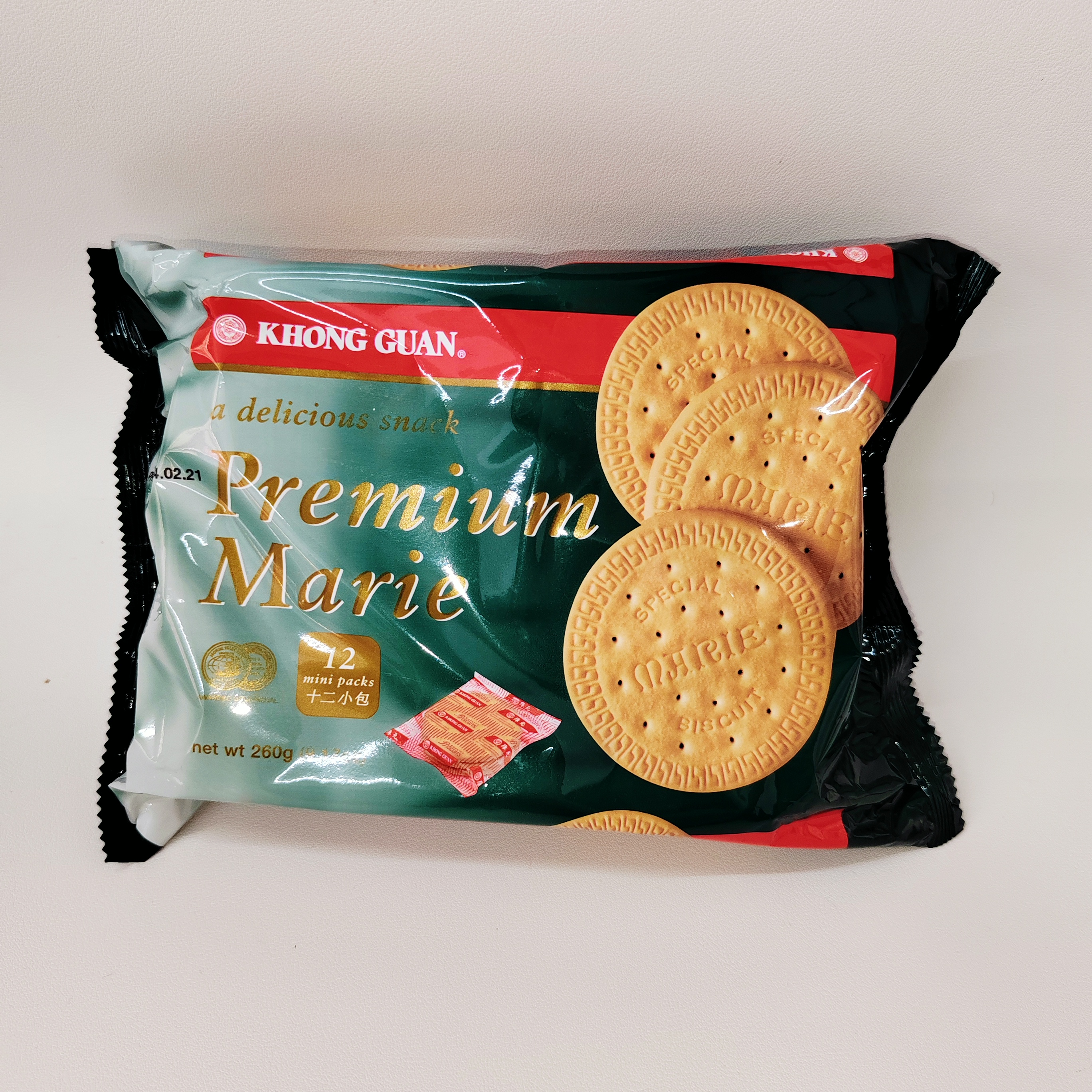 新加坡原装进口康元家庭马里饼干早餐饼