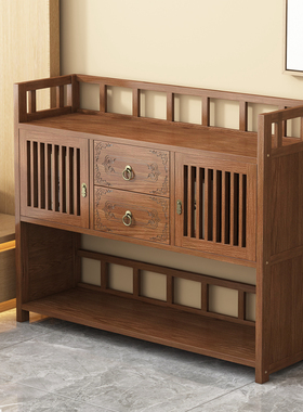 实木茶水柜小茶柜茶台桌茶边柜博古置物架客厅办公室茶叶储物柜子