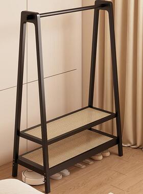 衣帽架落地卧室挂衣架家用实木挂衣服架子简易室内房间放衣服架子