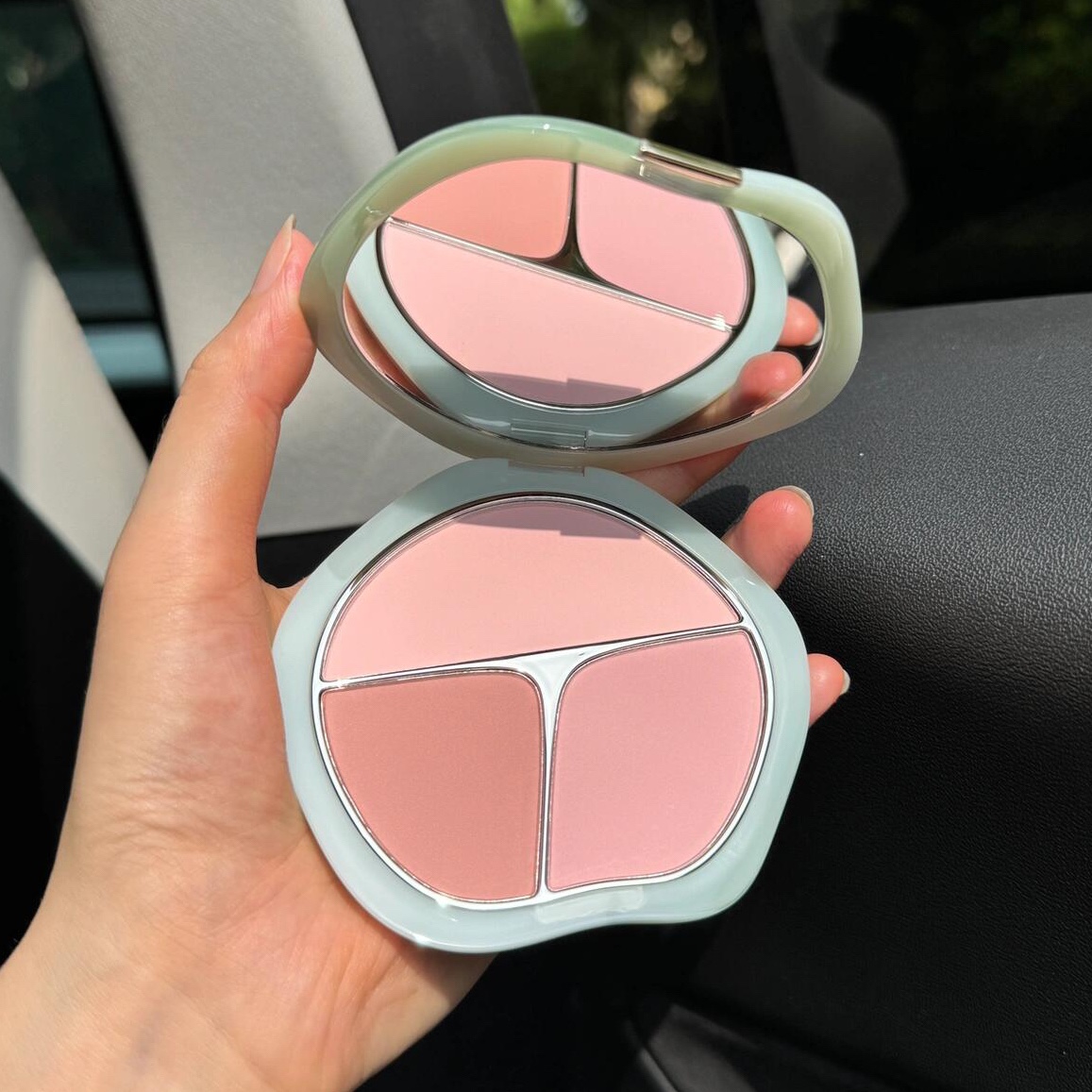 彩棠三色腮红盘胭脂盘