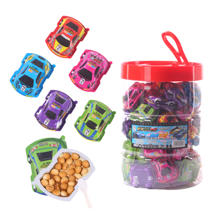 创意奇趣玩具蛋汽车总动员儿童惊喜趣味蛋内含饼干巧克力整桶60粒