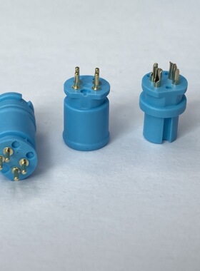 厂家供应M7防水头4芯共享单车电动车传感器 公插母插连接器插头