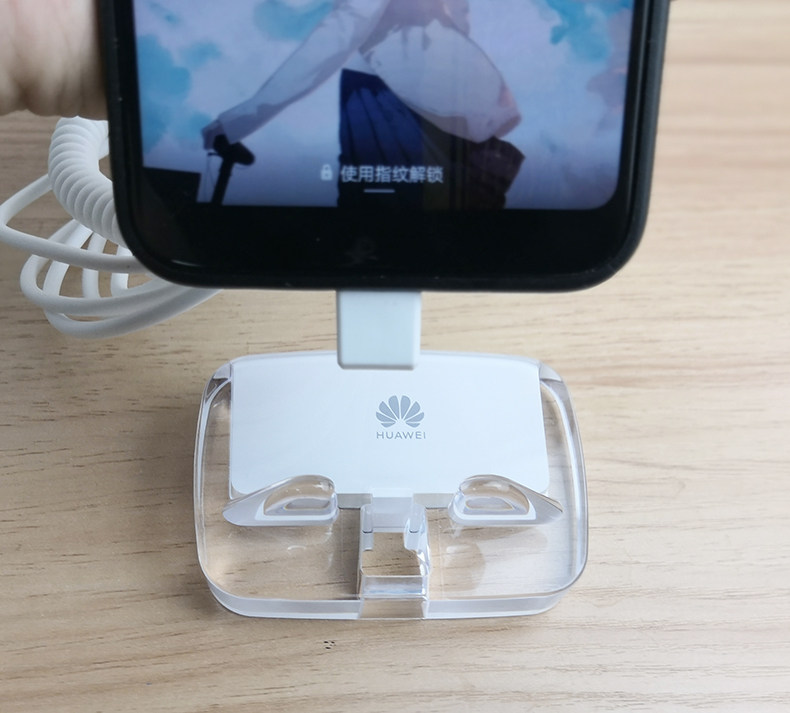 适用于华为防盗器手机底座亚克力手机支架小米苹果手机展示架