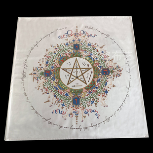 塔罗牌桌布绒布垫 神秘感五芒星塔罗桌布塔罗牌阵直播拍照桌布