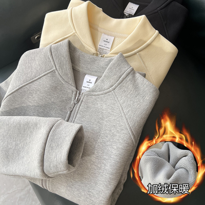 挺括有型/立领开衫卫衣外套女