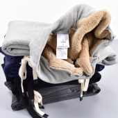 长裤 秋冬新款 保暖休闲裤 女大码 仿羊羔绒运动裤 女加绒加厚小脚卫裤