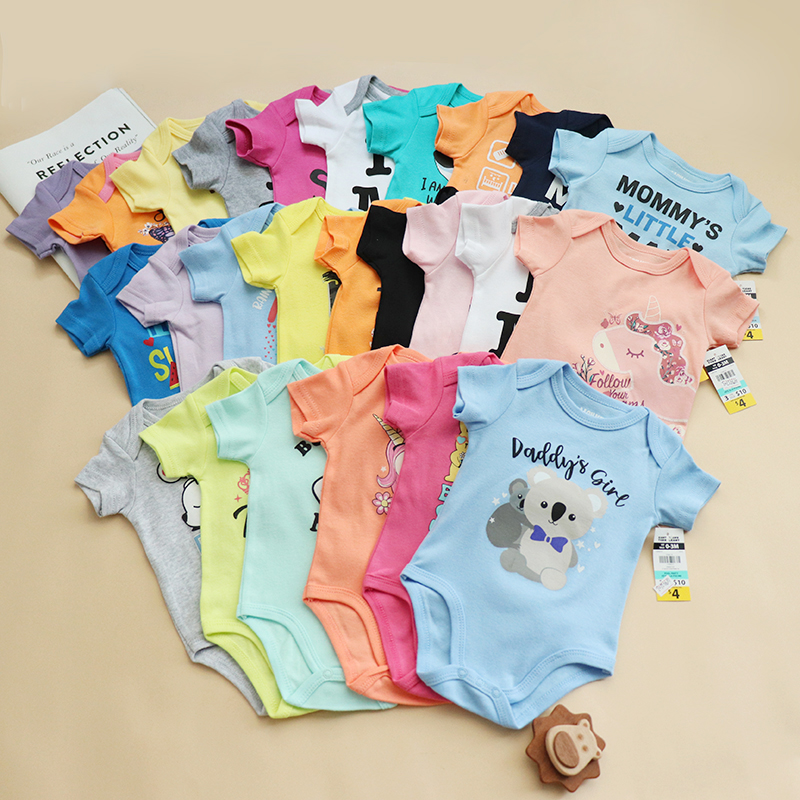 男女宝宝春夏纯棉包屁衣婴幼儿三角哈衣爬服0-24个月连体衣空调服