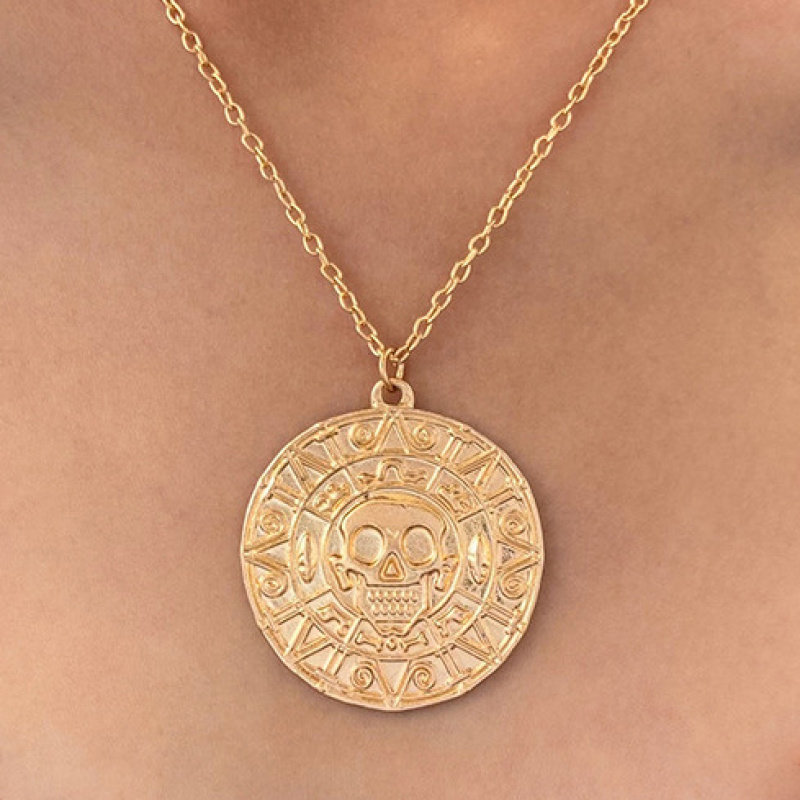 欧美电影饰品加勒比海盗项链Azte