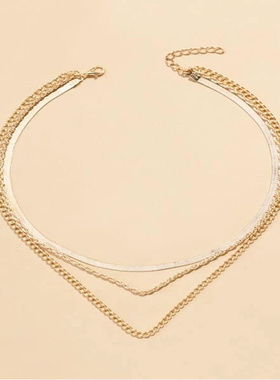 欧美跨境热销项饰金属电镀刀片链