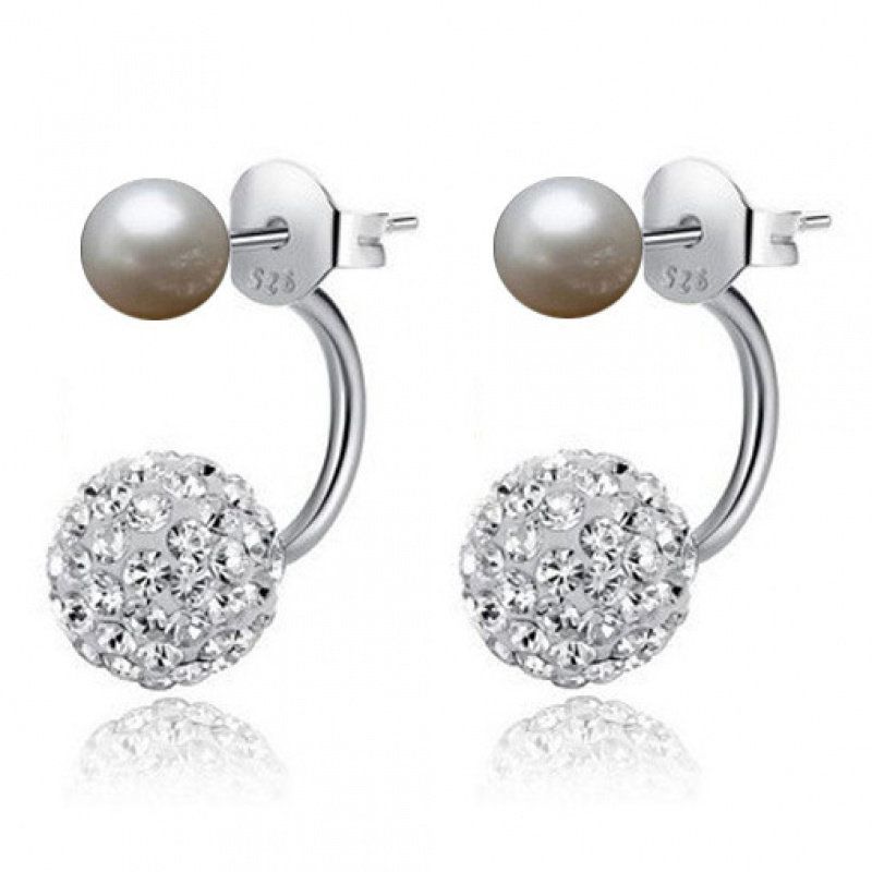 满钻耳钉 女式香巴拉水钻耳环 香巴拉耳扣耳环 耳饰批发