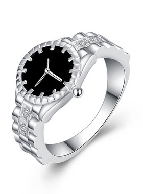 韩国简约ins风手表式设计戒指女