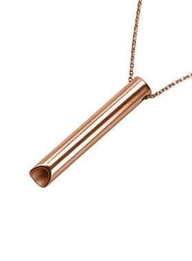 简约百搭长条口哨项链跨境热卖调节呼吸冥想减压项链