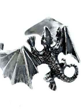 时尚欧美朋克风蝙蝠情侣对戒可调
