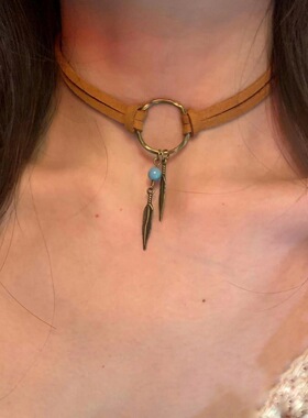 跨境热销配饰波西米亚天然石项链