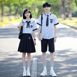 班服学院风套装朗诵演出服中小学生初中生高中JK制服衬衫