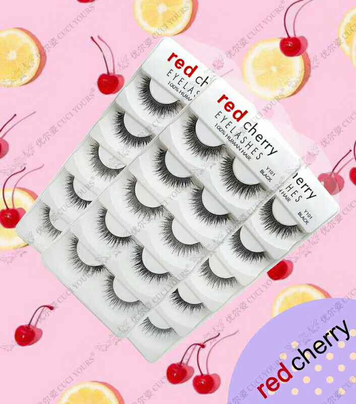 redcherry红樱桃五对装假睫毛 长短自然浓密时尚可重复使用初学者