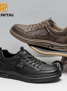 日泰男鞋2025秋季新款英伦风男士板鞋潮流百搭复古软底运动休闲鞋