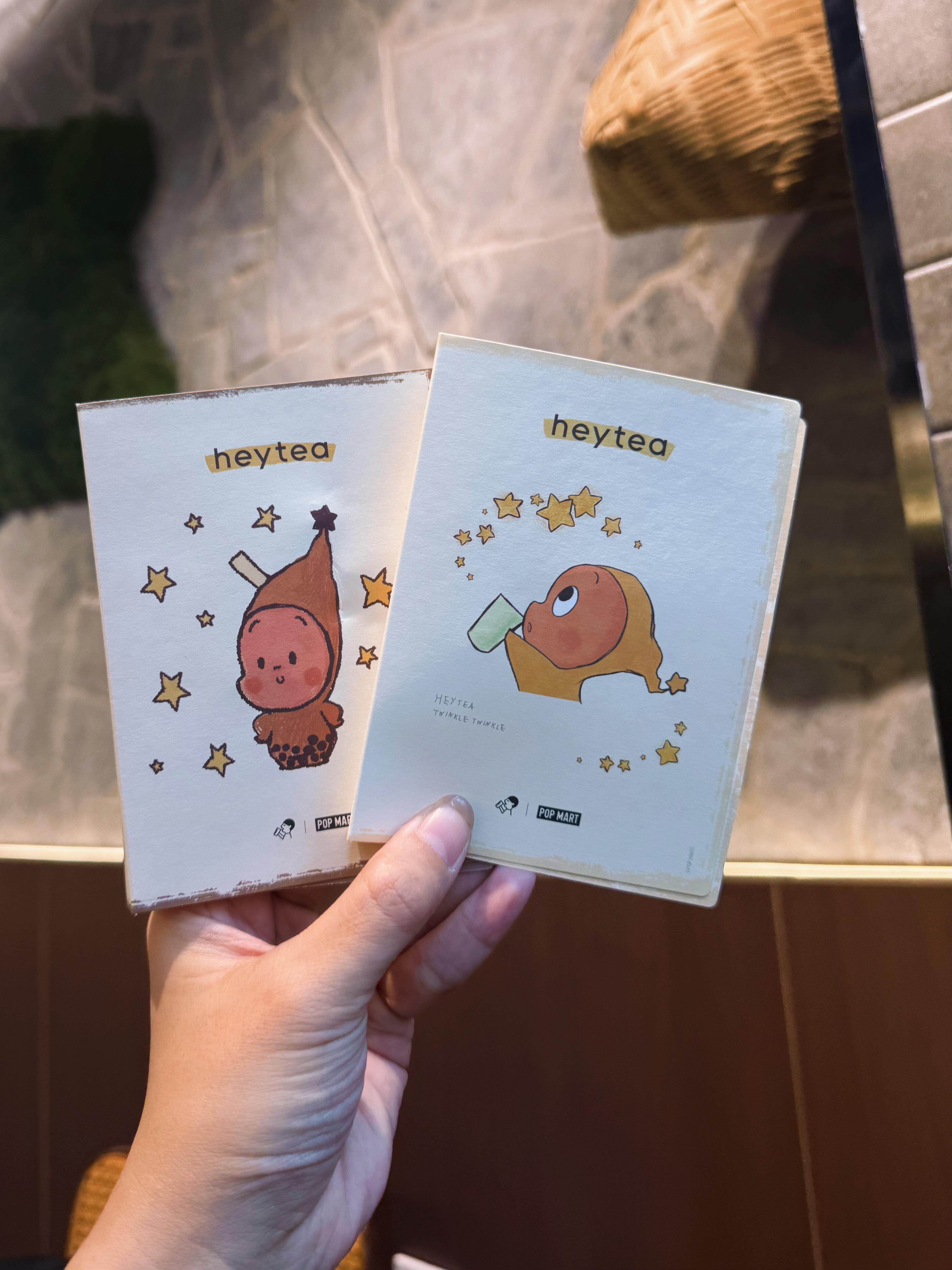 正品代购喜茶星星人联名周边星星人茶碗徽章贴纸包小卡纸袋联名杯