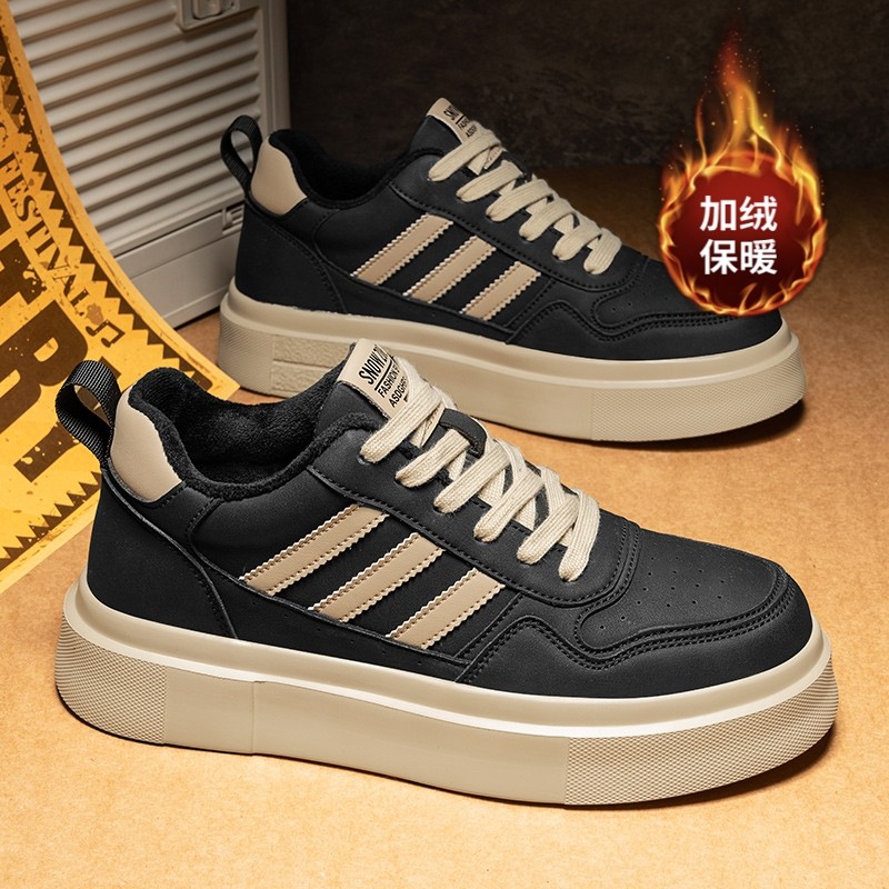 脚王KFT男鞋官方旗舰店加绒棉专柜板鞋运动鞋防滑休闲款真皮阿甘