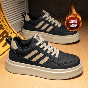 脚王KFT男鞋官方旗舰店加绒棉专柜板鞋运动鞋防滑休闲款真皮阿甘