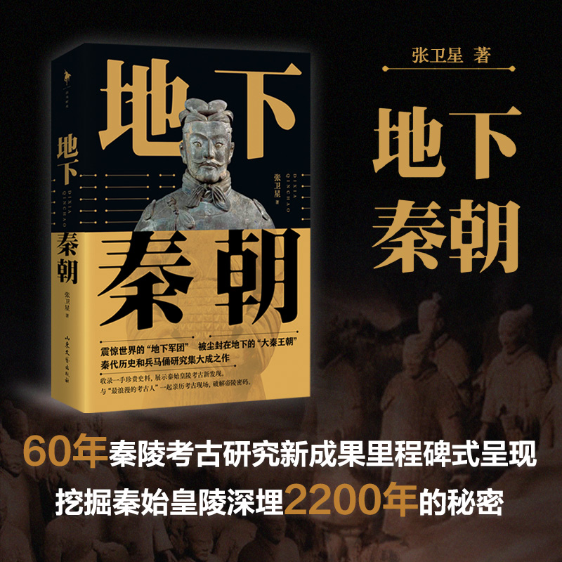 地下秦朝 秦始皇陵考古队前队长 张卫星积淀20年倾心力作 150余幅高清图片，近50张首面世 秦陵考古大解密 秦历史文化考古类书籍