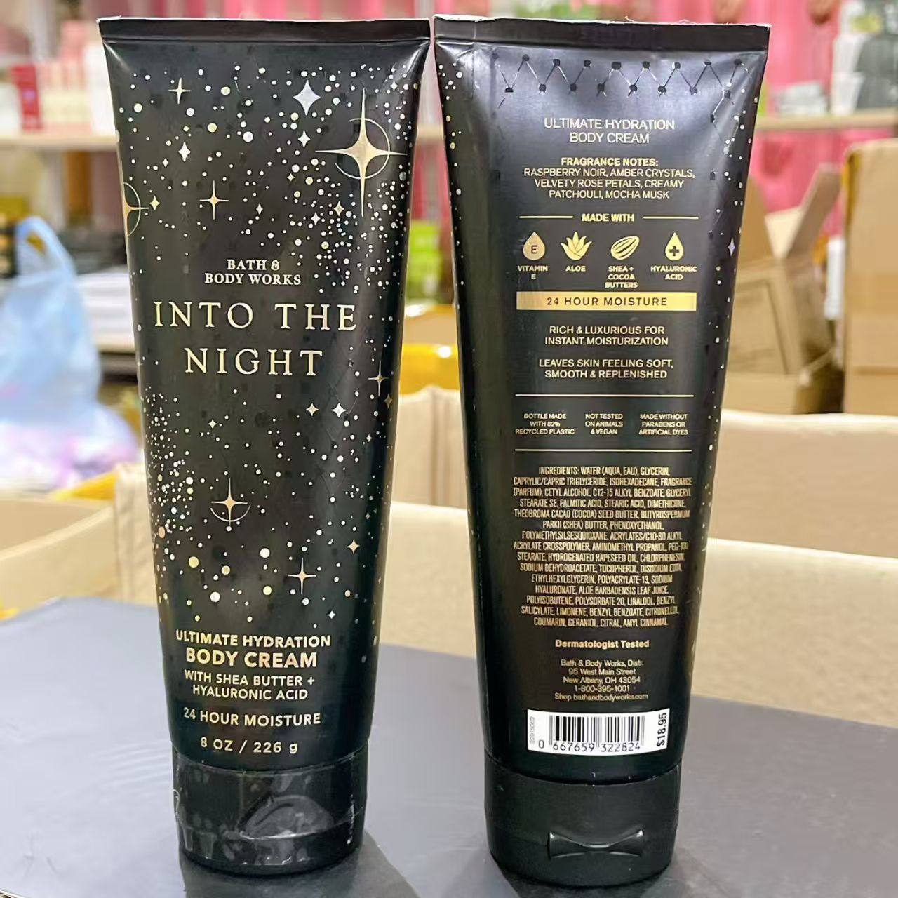 美国Bath & Body Works/BBW 黑夜之吻dark kiss香氛身体乳226克