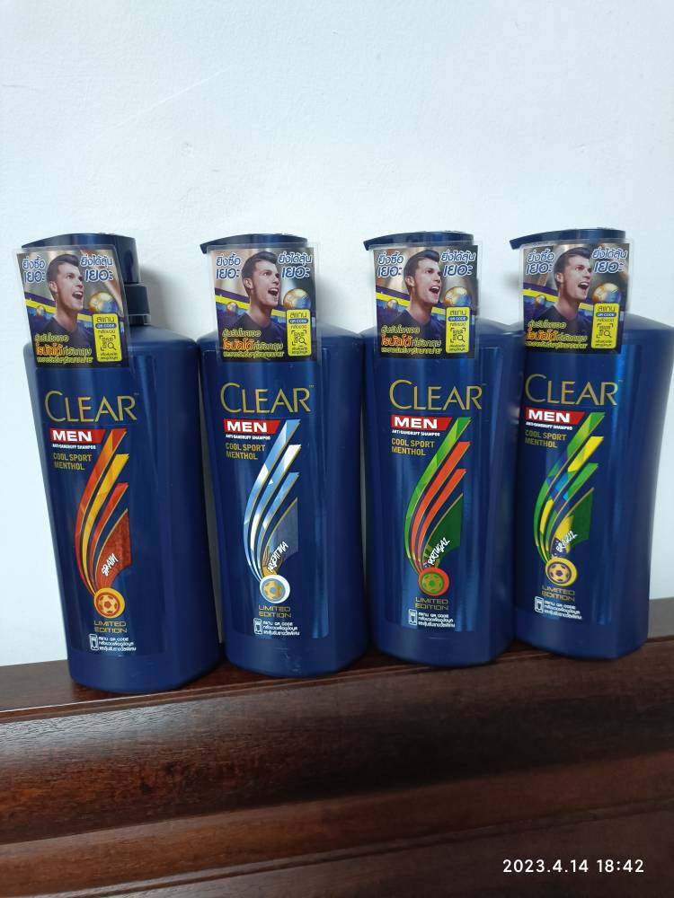 限量版泰国清扬clear洗发水男士清爽薄荷去屑控油平衡止痒 410ml