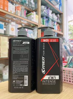 越南X-MEN香水沐浴露洗发二合一清爽型650g Nuoc Hoa单瓶售价