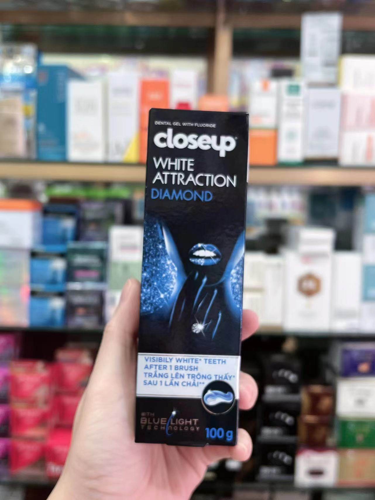 越南closeup美白型清新牙膏盒装100情侣绿牙膏 white attraction