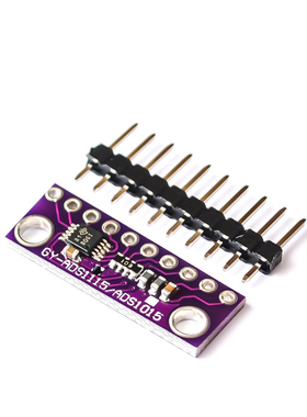 【麦德斯】ADS1115模数转换器 紫色板 I2C 16位4通道ADC 增益可调