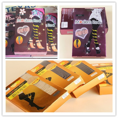 压力瘦腿厚款九分连裤袜