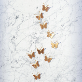 bencross金属墙饰墙面装 饰创意北欧客厅玄关壁饰蝴蝶立体墙贴简约