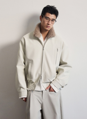 SouthStudio夹克男女同款25秋上新可拆卸毛领多口袋收腰上衣外套