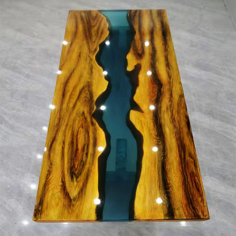 环氧树脂桌河流桌茶桌茶台实木板捡漏长1.6米宽70CM清仓打折二手