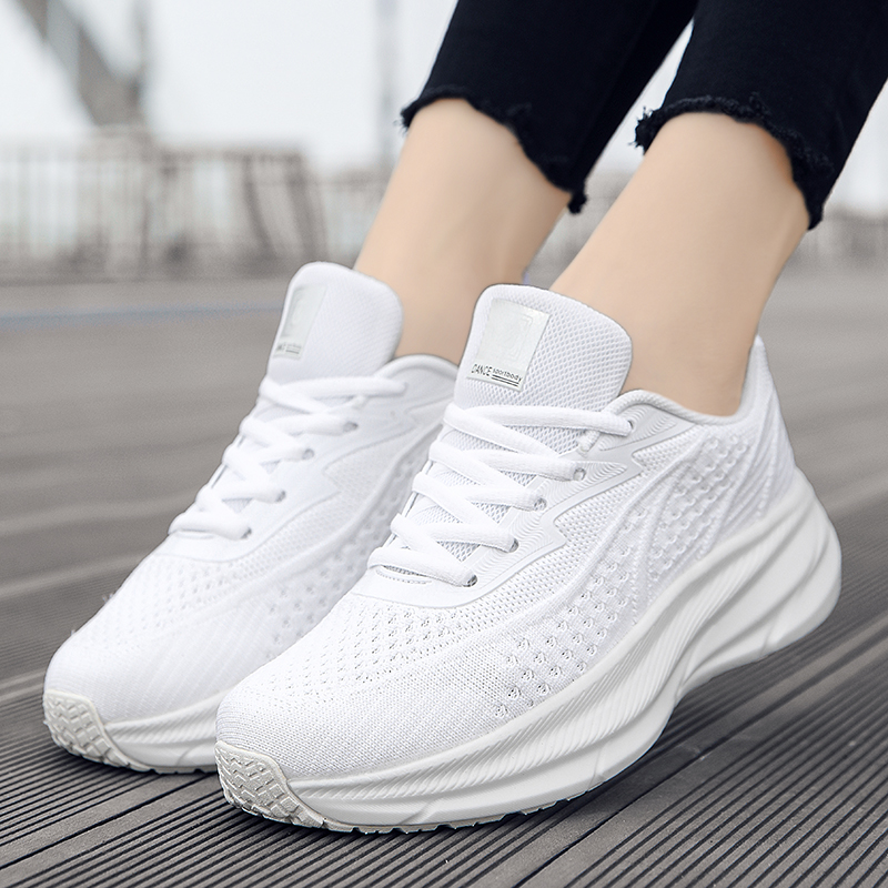 佳木斯健身操佳操跑鞋运动鞋白色情侣男女休闲舒适百搭跑步 02028