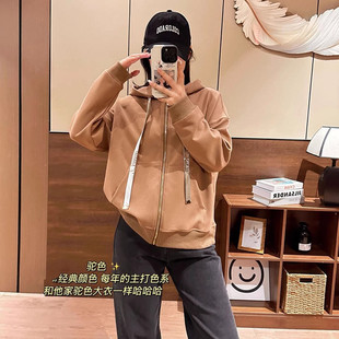 2026早春新款女装抽绳连帽休闲卫衣外套直筒裤套装