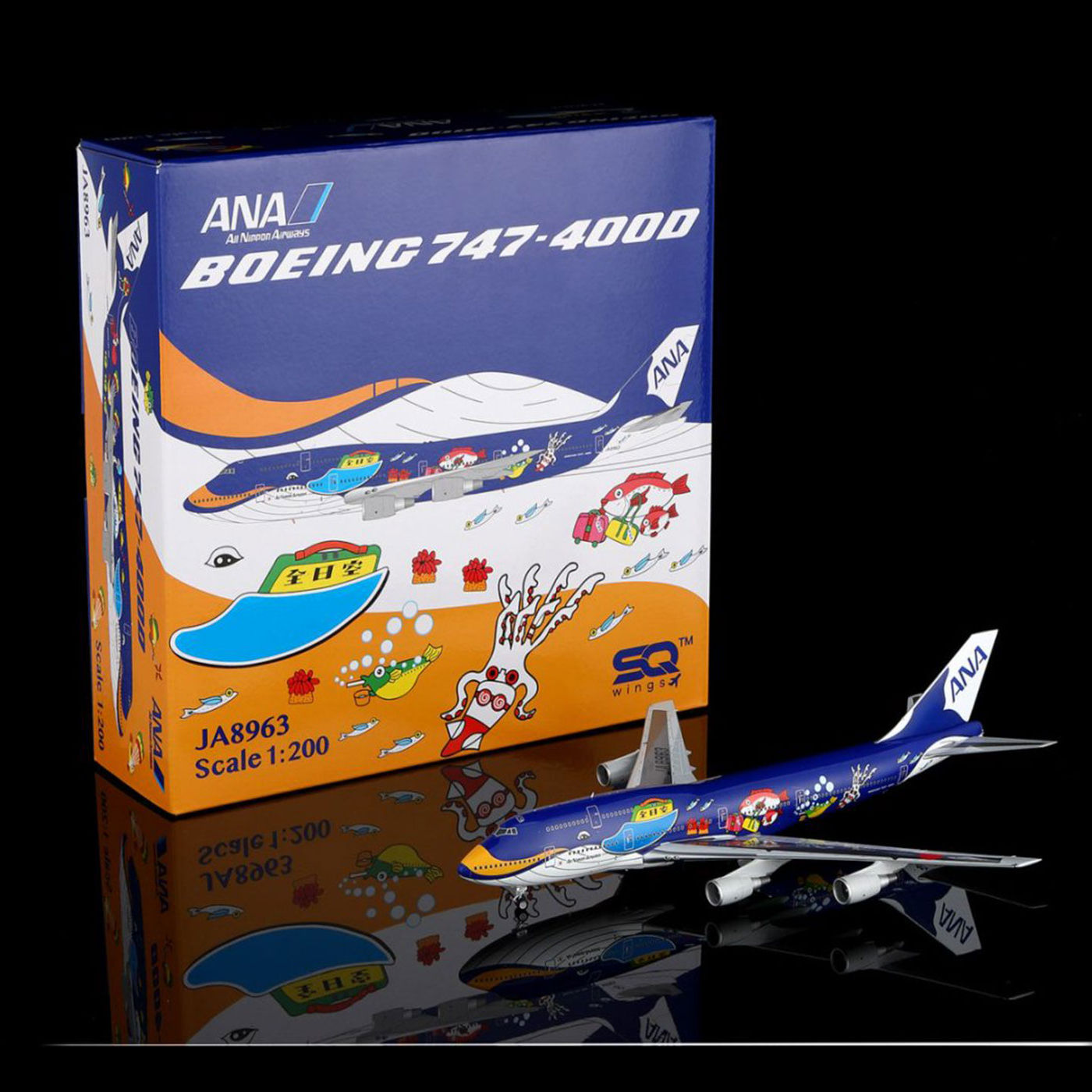 全日空航空合金飞机模型B747-400