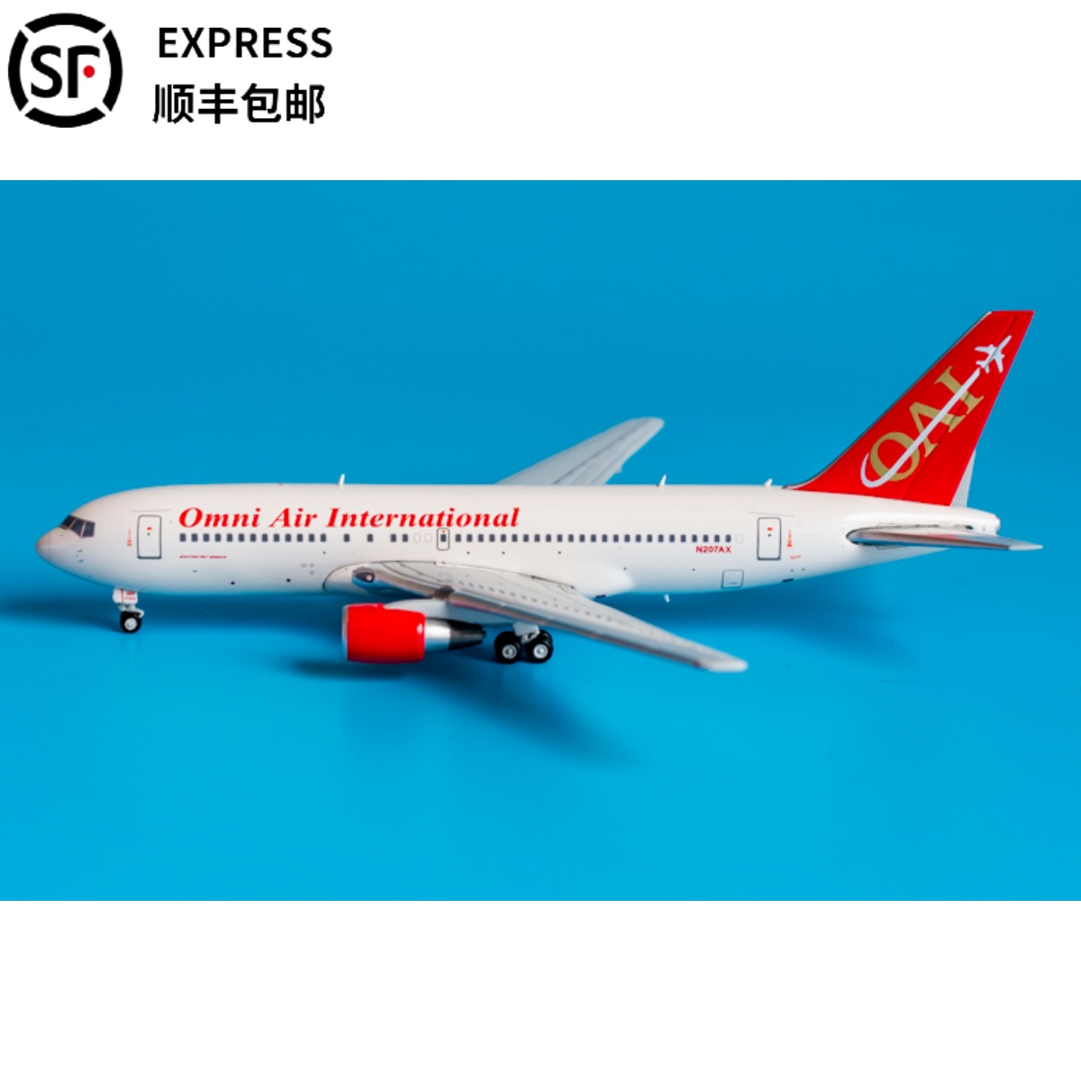 现货JC Wings1:400客机模型全能国际航空 B767-200ER N207AX-封面