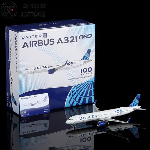 美国联合航空合金飞机模型A321