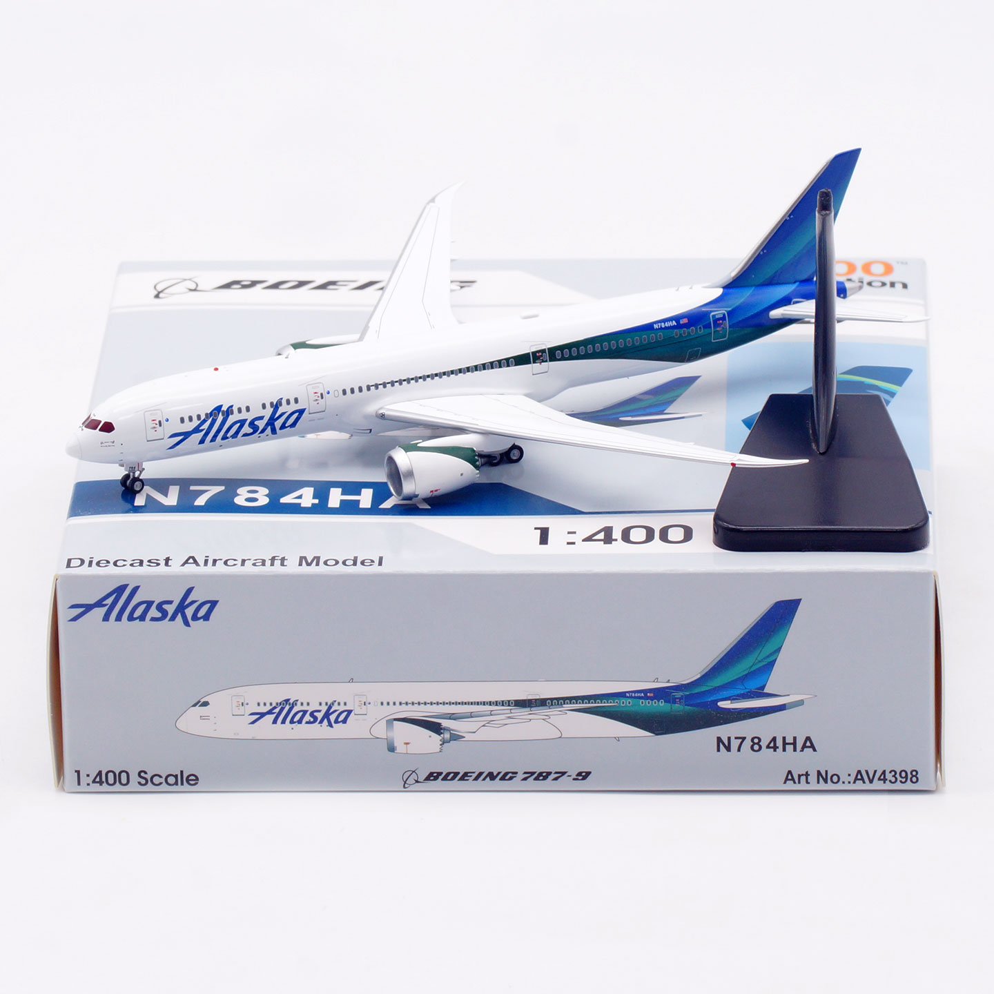 阿拉斯加航空飞机模型合金B787-9