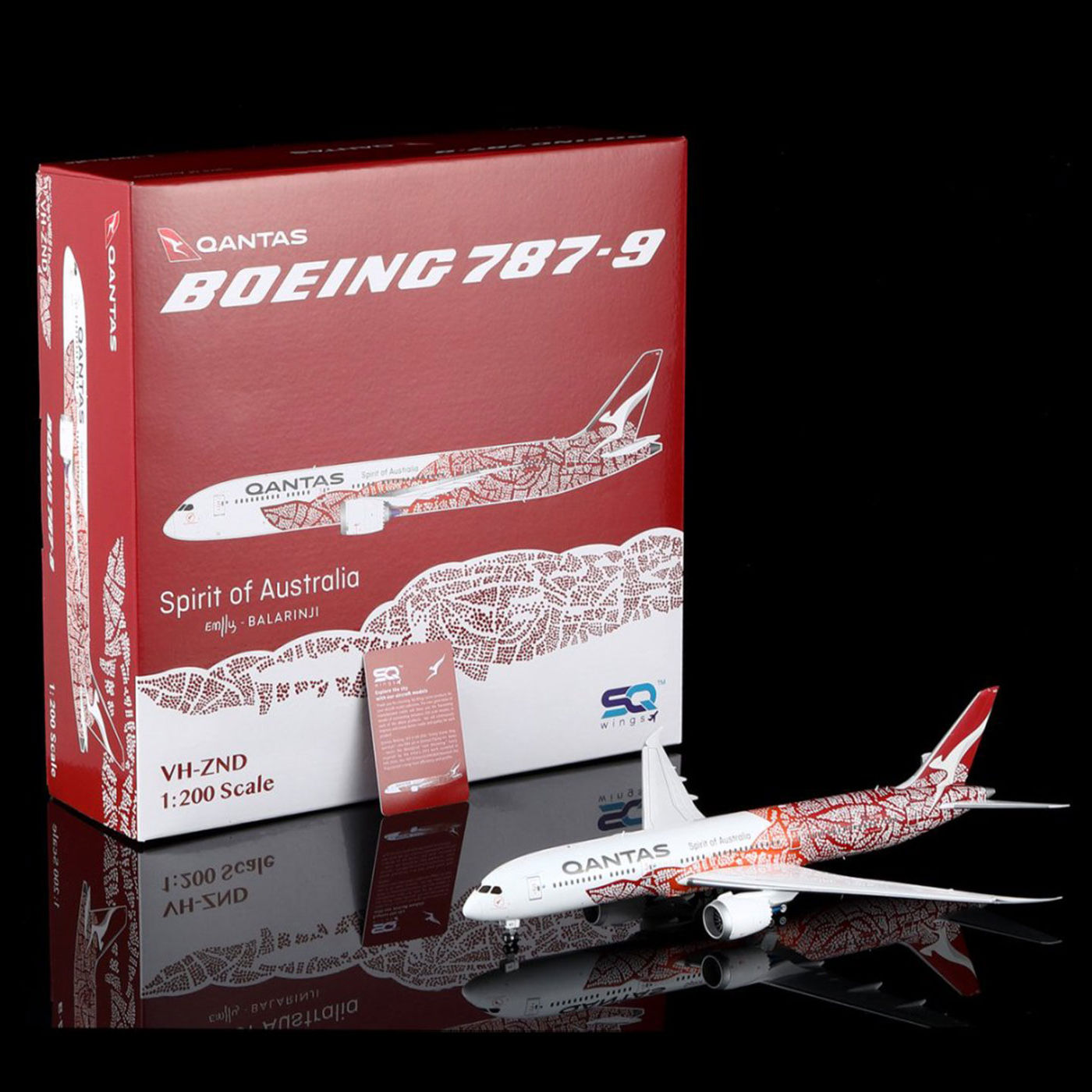 澳洲航空SQ Wings1:200合金飞机模型波音B787-9仿真VH-ZND 彩绘