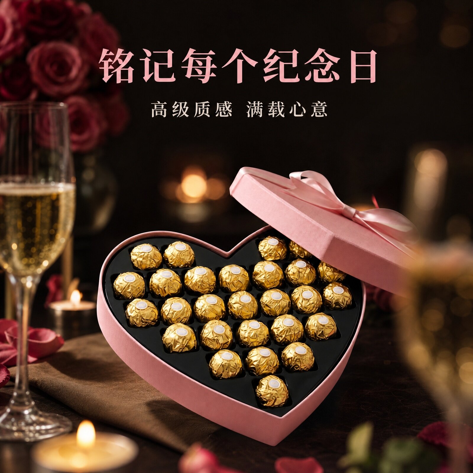 费列罗巧克力礼盒装送女朋友女生闺蜜女友生日零食糖果圣诞节礼物