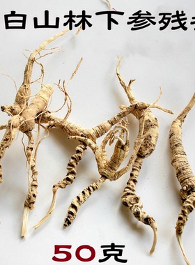 林下参籽货瑕疵人参山参残支野播籽野参残枝50克装基地直发
