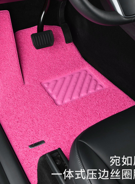 适用于特斯拉汽车脚垫Model3ModelY女士专用原车地毯式丝圈地垫