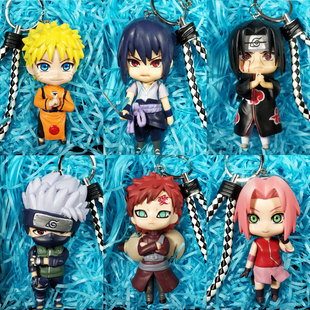 火影忍者手办宇智波鼬鸣人佐助钥匙挂件书包公仔q版手办模型摆件