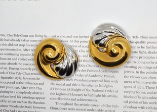 特殊商品不退不换 中古饰品首饰PIM 金银色大耳夹