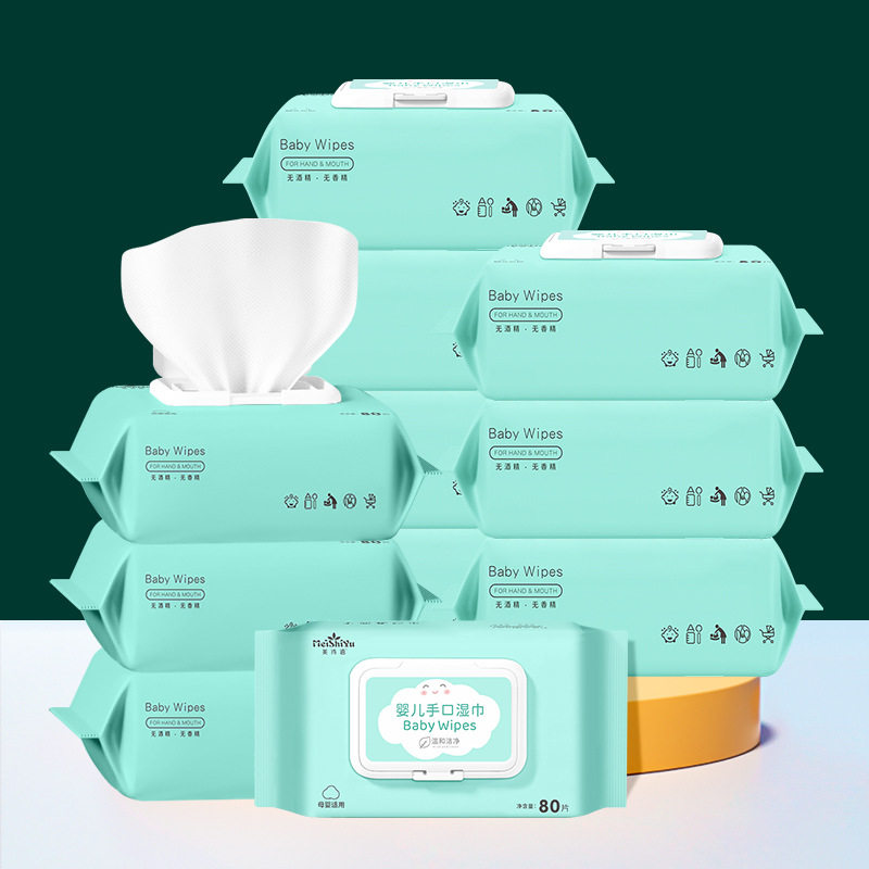 湿巾婴儿实惠6大包手口专用80抽宝宝儿童湿纸巾批发便宜家用平纹,洗护清洁剂/卫生巾/纸/香薰,常规湿巾,淘宝优惠券,粉丝福利购,淘宝优惠卷